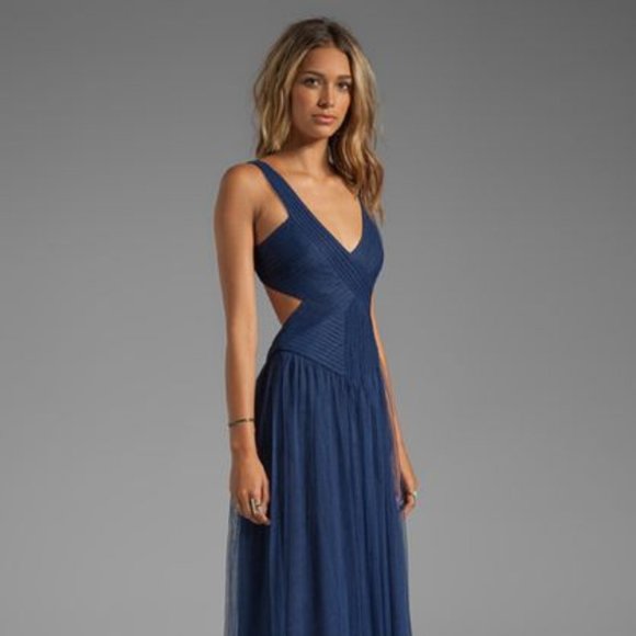 BCBGMaxAzria Dresses & Skirts - BCBGMaxAzria Blue Maxi Dress